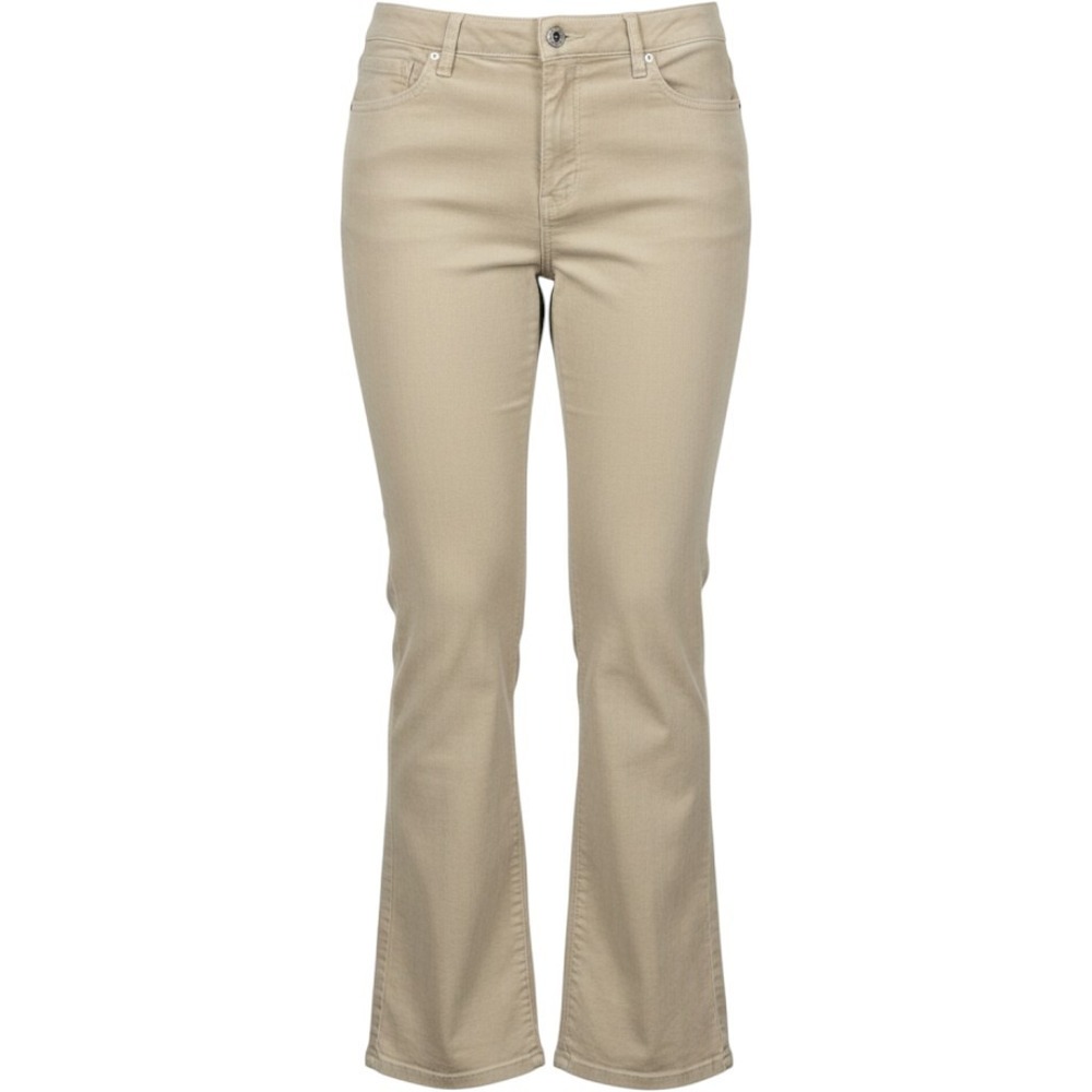 Talbots Khaki Flared Classic Fit Stretch Denim Y2k Jeans Women 12 36x31 NWT $79
